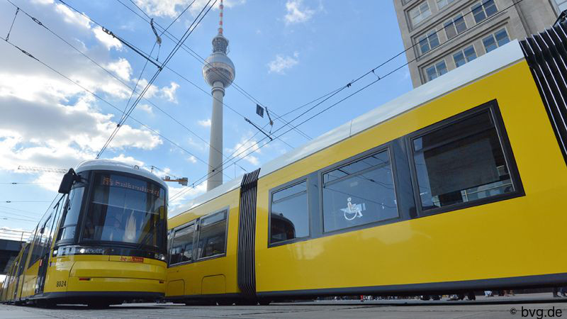 Public transportation in Berlin is brought to you by the BVG