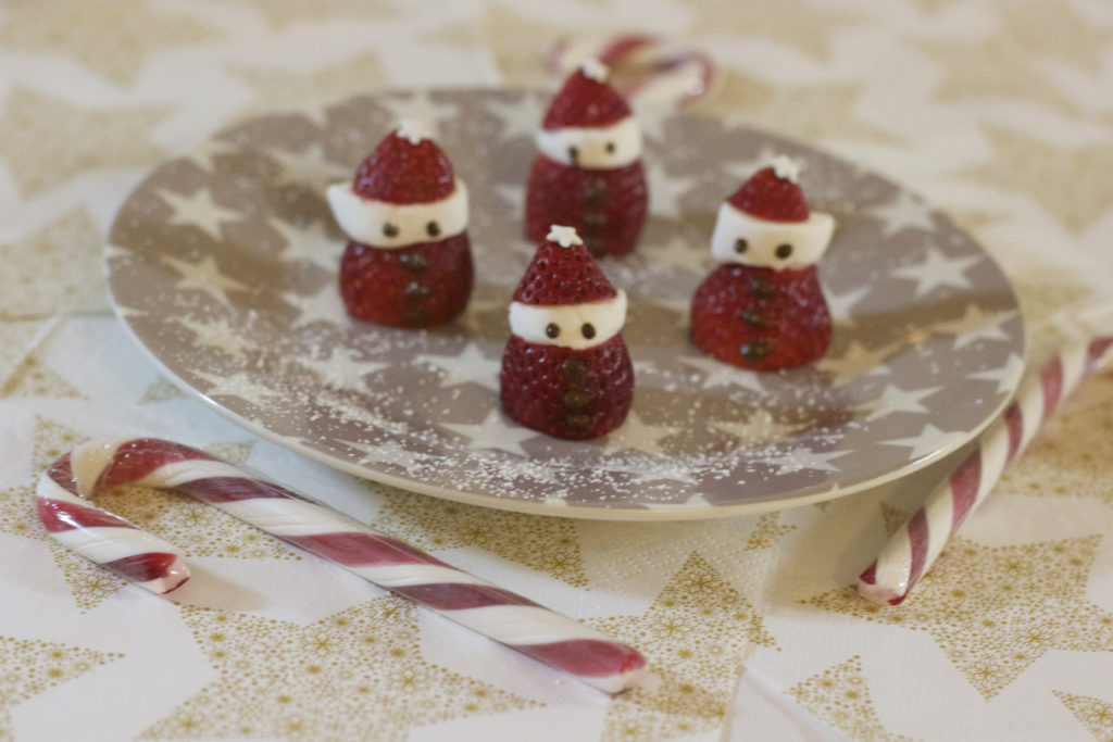 santa strawberries